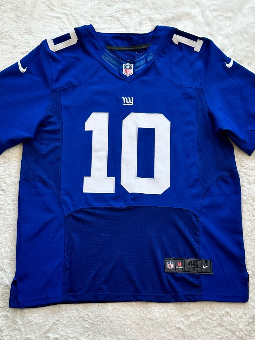 Nike NFL New York Giants Eli Manning #10 Elite Jersey Men's Sz 40 Stitched